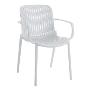 Garden chair Teragi, Pp, white, 59X57X82 cm
