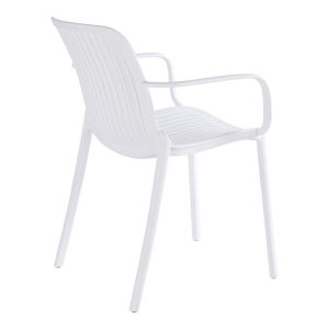 Garden chair Teragi, Pp, white, 59X57X82 cm