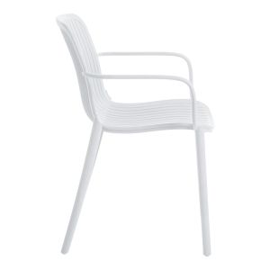 Garden chair Teragi, Pp, white, 59X57X82 cm