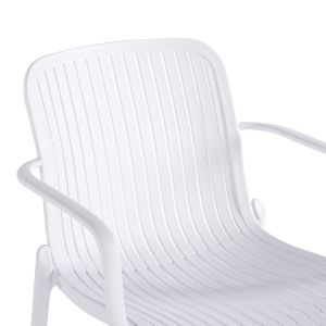 Garden chair Teragi, Pp, white, 59X57X82 cm