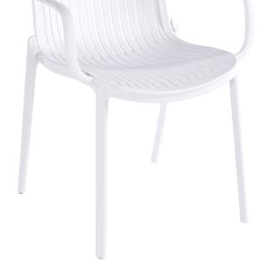 Garden chair Teragi, Pp, white, 59X57X82 cm