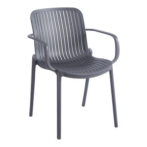 Garden chair Teragi, Pp, with Uv protection, anthracite, 59X57X82CM