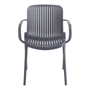Garden chair Teragi, Pp, with Uv protection, anthracite, 59X57X82CM