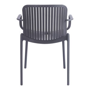 Garden chair Teragi, Pp, with Uv protection, anthracite, 59X57X82CM
