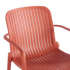 Garden chair Teragi, Pp, with Uv protection, terracotta, 59X57X82 cm