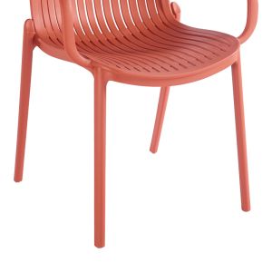 Garden chair Teragi, Pp, with Uv protection, terracotta, 59X57X82 cm