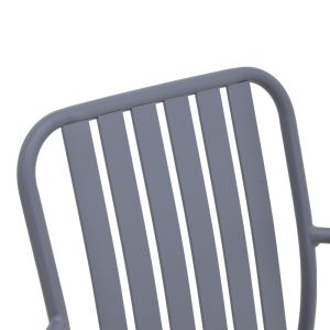 Garden Chair Vista, stackable, anthracite aluminum, 62X60X84 cm