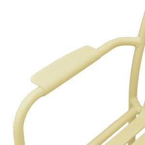 Garden Chair Vista, stackable, aluminum in beige color, 62X60X84 cm