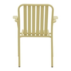 Garden Chair Vista, stackable, aluminum in beige color, 62X60X84 cm