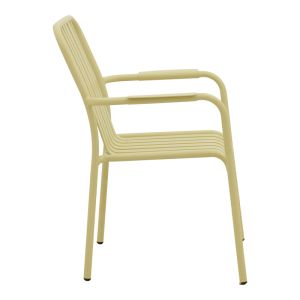 Garden Chair Vista, stackable, aluminum in beige color, 62X60X84 cm