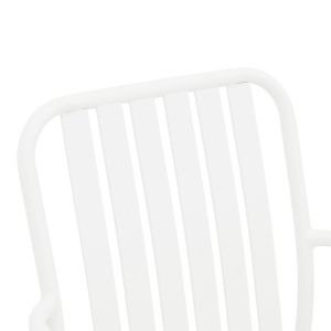 Garden Chair Vista, stackable, aluminum in white, 62X60X84 cm