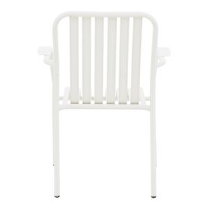 Garden Chair Vista, stackable, aluminum in white, 62X60X84 cm