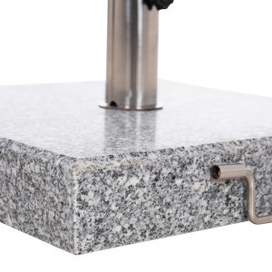 Granite base for umbrella 40 kg with handle and wheels HM6564--PIPE with diameter φ48