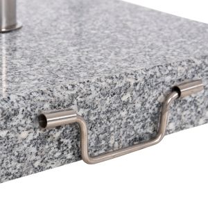 Granite base for umbrella 40 kg with handle and wheels HM6564--PIPE with diameter φ48