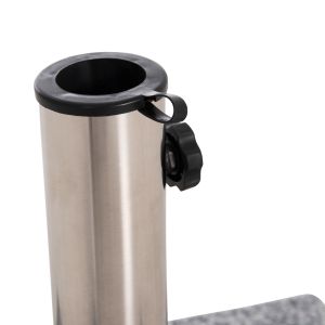 Granite base for umbrella 40 kg with handle and wheels HM6564--PIPE with diameter φ48