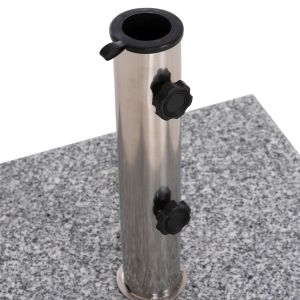 Granite base for umbrella 40 kg with handle and wheels HM6564--PIPE with diameter φ48