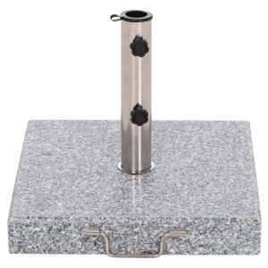 Granite base for umbrella 40 kg with handle and wheels HM6564--PIPE with diameter φ48