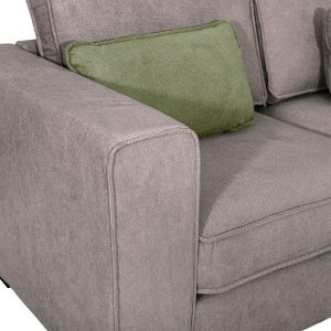Двумесен диван Huelva кафяв плат 181X93X86СМ