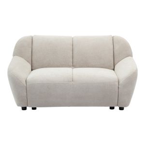 Двуместен диван Echono бежов плат 144X88X77СМ