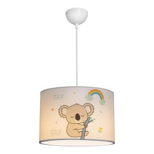 Детски полилей Koala Led E27 многоцветен Pvc D30X20СМ