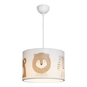 Детски полилей Safari Led E27 многоцветен Pvc D30X20СМ