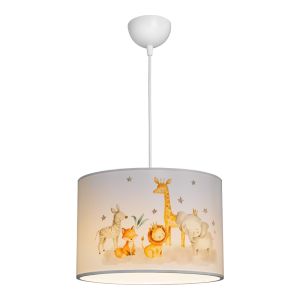 Детски полилей Tots Led E27 многоцветен Pvc D30X20СМ