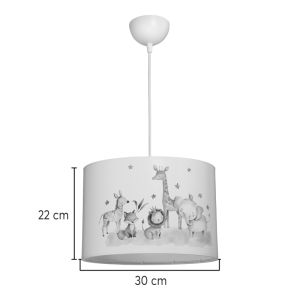 Детски полилей Tots Led E27 многоцветен Pvc D30X20СМ