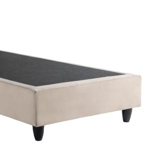 Единично легло Pakda кремаво кадифе 90X200СМ