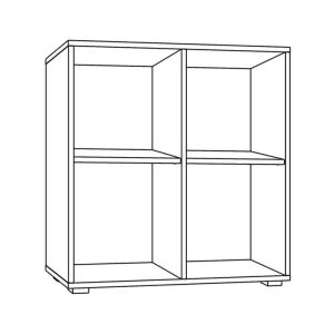 Етажерка за книги Smart 4P Artisan Color 74X25X76СМ