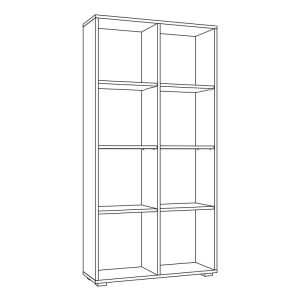 Етажерка за книги Smart 8P Artisan Color 74X25X146СМ