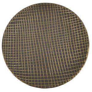 Ceramic plate gold mocha mesh Φ30X4CM 1/8KIB