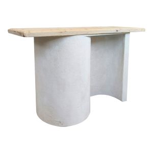 Конзолна маса Jeckie Ела-mdf дъб-бяла 120X38X80СМ