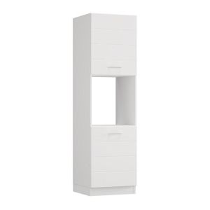 Kitchen cabinet Una BD60 Ur white-white glossy color 60X58X214CM
