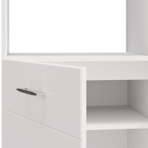 Kitchen cabinet Una BD60 Ur white-white glossy color 60X58X214CM
