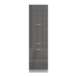 Kitchen cabinet Una BD60 Ur white-gray glossy color 60X58X214CM