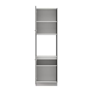 Kitchen cabinet Una BD60 Ur white-gray glossy color 60X58X214CM