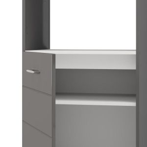 Kitchen cabinet Una BD60 Ur white-gray glossy color 60X58X214CM