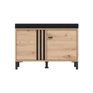 Мебели за антре Laval Kom Artisan дъб-черен цвят 80X40X52СМ