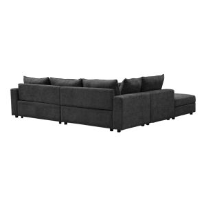 Мултимодален диван Navaro антрацит плат 281X256X85СМ