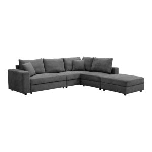 Мултимодален диван Navaro антрацит плат 281X256X85СМ