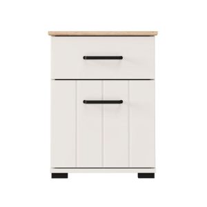 Нощно шкафче Lambeth NO1F1V кашмир-цвят дъб Artisan 41X41X54СМ