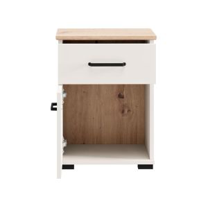 Нощно шкафче Lambeth NO1F1V кашмир-цвят дъб Artisan 41X41X54СМ