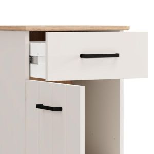 Нощно шкафче Lambeth NO1F1V кашмир-цвят дъб Artisan 41X41X54СМ