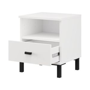 Нощно шкафче Salamis NO1F бял цвят 39X35X45СМ