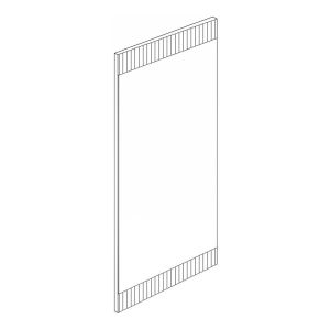 Wall mirror Alicante natural Canella Strada color 47X1.8X120CM
