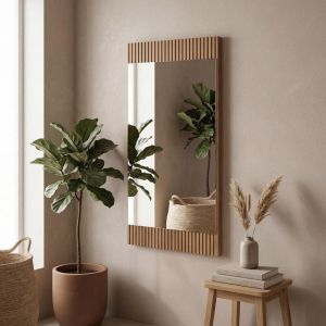 Wall mirror Alicante natural Canella Strada color 47X1.8X80CM