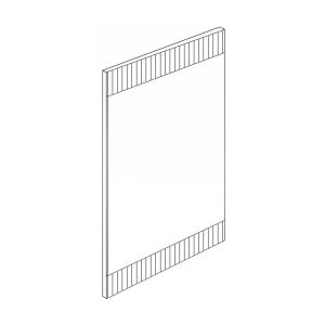 Wall mirror Alicante natural Canella Strada color 47X1.8X80CM