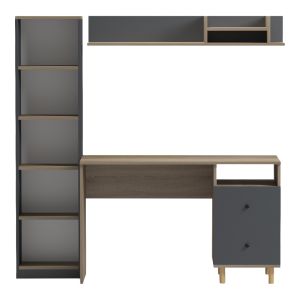 Офис модул Kontor Sonoma-anthacite 120X50X160СМ