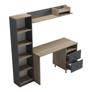 Офис модул Kontor Sonoma-anthacite 120X50X160СМ
