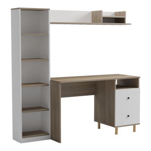 Офис модул Kontor Sonoma-white 160X50X162СМ